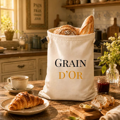 Sac en Cire d’Abeille – Grain d'Or™ | Le Pain Conservé Naturellement, Sans Plastique
